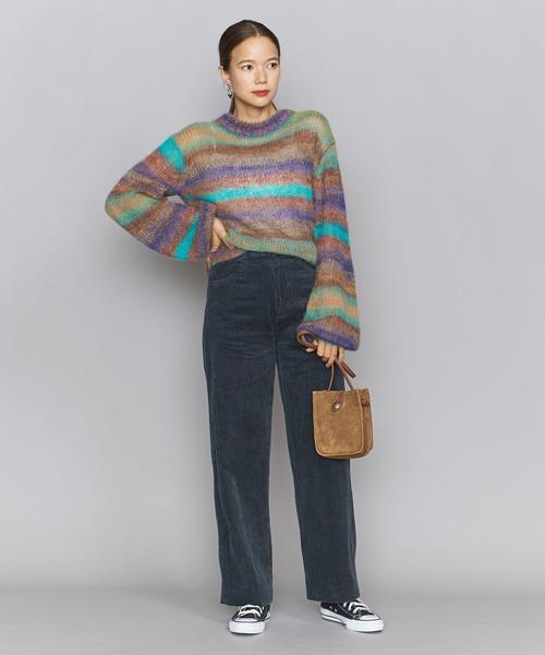 BEAUTY&YOUTH UNITED ARROWS（ビューティーアンドユースユナイテッドアローズ）の「BY コーデュロイワイドストレートパンツо（その他パンツ・レディース・オフホワイト/ダークグリーン/ピンク・SMALL/MEDIUM）」の7枚目の写真