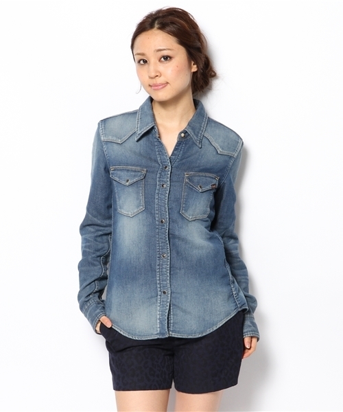 美品✨ヤヌーク YANUK デニムシャツ ウエスタンシャツ DENIT デニット Droite lautreamont（ドロワットロートレアモン）の「【YANUK