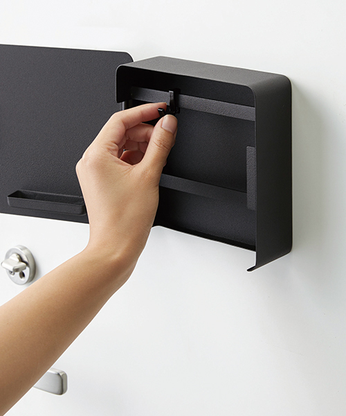 tower（タワー）の「tower　(タワー)　マグネットキーフック2段（収納グッズ・レディース・ホワイト/ブラック・ONE SIZE）」の3枚目の写真