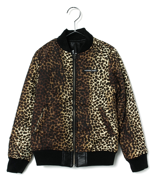 HYSTERIC MINI(ヒステリックミニ)の「HYSTERIC VIP LEOPARD GLAMOUR リバーシブル ジャンパー(ブルゾン・キッズ・ブラック/ピンク・130/140)」の11枚目の写真