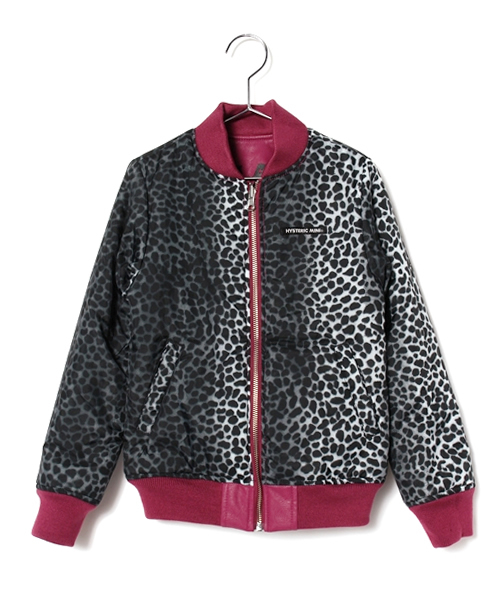HYSTERIC MINI(ヒステリックミニ)の「HYSTERIC VIP LEOPARD GLAMOUR リバーシブル ジャンパー(ブルゾン・キッズ・ブラック/ピンク・130/140)」の8枚目の写真