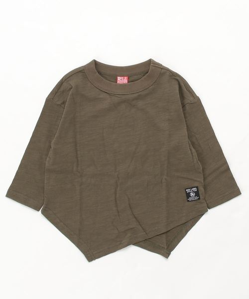 RED LABEL（レッドレーベル）の「ASYMMETRY T-SHIRTS（Tシャツ/カットソー・キッズ・ベージュ/カーキ/レッド/ブラック・110/120/130/140/150/160/100）」の3枚目の写真