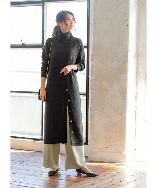 重ね着できる タートルネックニットワンピース ワンピース Style Style Deli スタイルデリ のファッション
