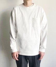 COMMONWARE:COTTON SLEEVERIB C/N TEE コットン スリーブリブ クルーネックTEE