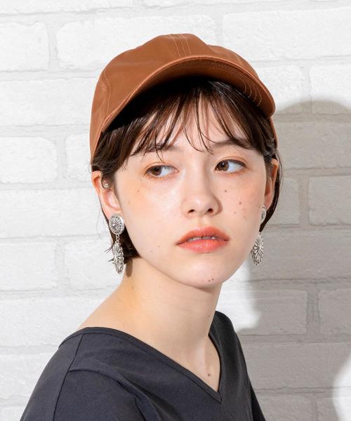 coen(コーエン)の「マットサテンキャップ(キャップ・レディース・モカ/ベージュ/カーキ/ライトピンク・FREE)」の16枚目の写真