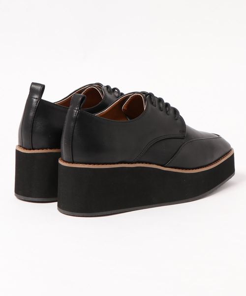 KOBE LETTUCE（コウベレタス）の「厚底スクエアトゥプラットフォームオックスフォード（その他シューズ・レディース・ブラック/シルバー系その他/ダークベージュ・LL/S/M/L）」の4枚目の写真