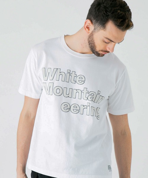 WHITE MOUNTAINEERING(ホワイトマウンテニアリング)の「【White Mountaineering】ステッチロゴプリントTシャツ / WM2071502(Tシャツ/カットソー・メンズ・ホワイト/ブラック・4/3/1/2)」の2枚目の写真