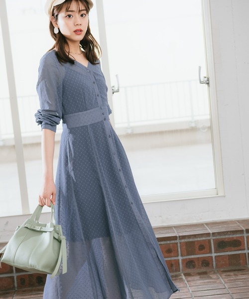 Andemiu アンデミュウ の Web限定 ドビードットワンピース ワンピース Wear