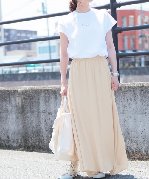 reca（レカ）の「サテンフレアスカート（スカート・レディース・ブラック/アイボリー/モカ/ブルー系その他/グリーン系その他/サンドベージュ/ミント・FREE）」の14枚目の写真