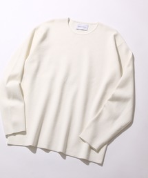 ADAM ET ROPE' | 〈ウォッシャブル・吸水速乾性〉ミラノリブクルーネックニット(ニット/セーター)