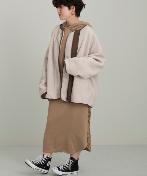 Ambre Neige（アンブルネージュ）の「バックプリーツワンピース／デザインワンピ／【WEB/EC限定商品】（ワンピース・レディース・ブラック/モカ/ピンクベージュ・FREE）」の7枚目の写真