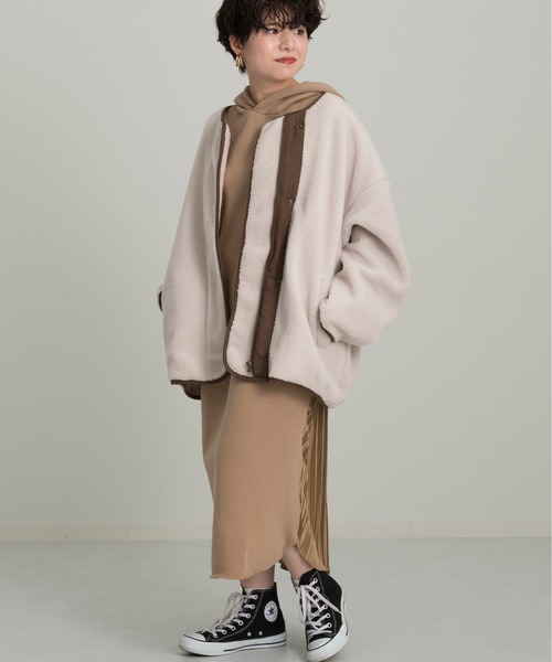 Ambre Neige（アンブルネージュ）の「バックプリーツワンピース／デザインワンピ／【WEB/EC限定商品】（ワンピース・レディース・ブラック/モカ/ピンクベージュ・FREE）」の8枚目の写真