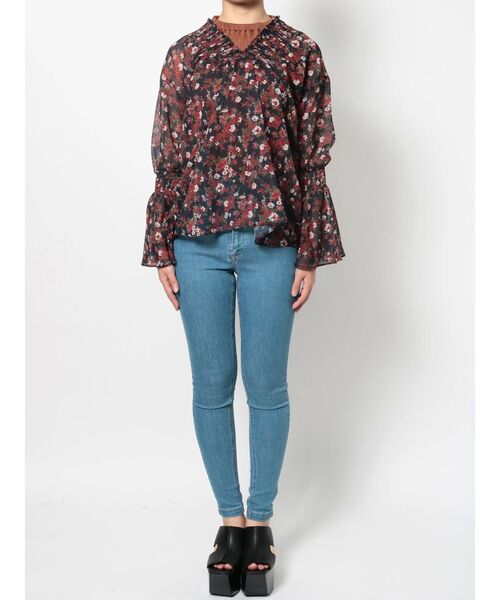 EMODA（エモダ）の「シャーリングフレアトップス（シャツ/ブラウス・レディース・ブラック/ブラウン/その他/その他1・FREE）」の21枚目の写真