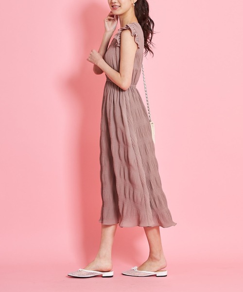 tocco closet（トッコ クローゼット）の「肩フリルマジョリカプリーツ 
