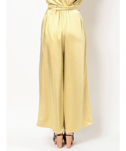 MERCURYDUO(マーキュリーデュオ)の「サテンタックワイドパンツ(その他パンツ・レディース・ベージュ/イエロー・FREE)」の20枚目の写真