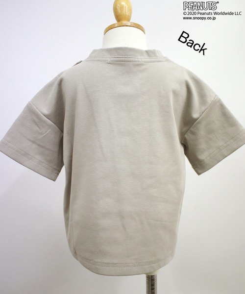 PEANUTS（ピーナッツ）の「【PEANUTS】スヌーピー ベビープリントTシャツ（Tシャツ/カットソー・キッズ・ピンク/モカ/ライトグレー・90/80）」の7枚目の写真