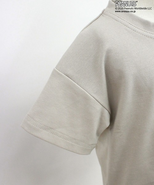 PEANUTS（ピーナッツ）の「【PEANUTS】スヌーピー ベビープリントTシャツ（Tシャツ/カットソー・キッズ・ピンク/モカ/ライトグレー・90/80）」の8枚目の写真