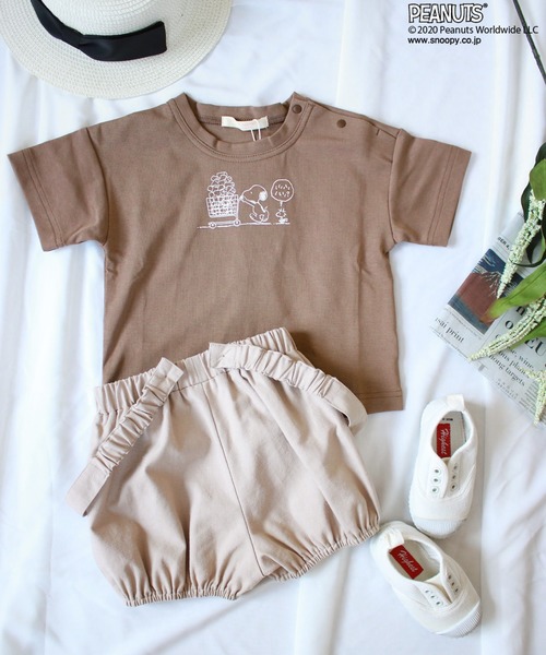 PEANUTS（ピーナッツ）の「【PEANUTS】スヌーピー ベビープリントTシャツ（Tシャツ/カットソー・キッズ・ピンク/モカ/ライトグレー・90/80）」の12枚目の写真