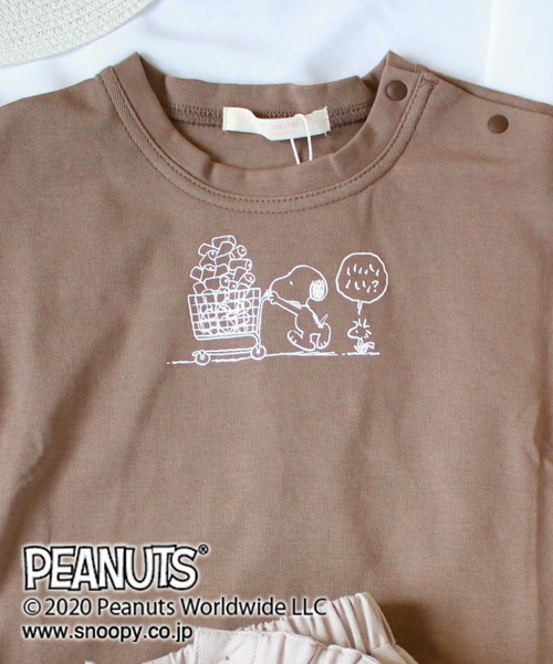 PEANUTS（ピーナッツ）の「【PEANUTS】スヌーピー ベビープリントTシャツ（Tシャツ/カットソー・キッズ・ピンク/モカ/ライトグレー・90/80）」の11枚目の写真