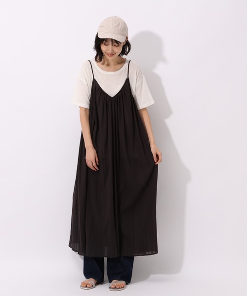 LAKOLE(ラコレ)の「シアーストライプキャミワンピース / LAKOLE(ワンピース・レディース・ライトブルー/ブラック/ライトブラウン・SMALL/MEDIUM)」の11枚目の写真