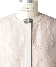 Drawer（ドゥロワー）の「Drawer フラワーカットジャカードブラウス