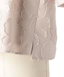 Drawer（ドゥロワー）の「Drawer フラワーカットジャカードブラウス