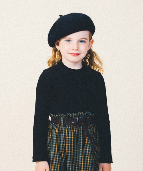 BRANSHES(ブランシェス)の「テレコハイネック長袖Tシャツ(Tシャツ/カットソー・キッズ・ブラウン/オフホワイト/その他/ブラック/ベージュ・140cm/150cm/80cm/90cm/110cm/100cm/120cm/130cm)」の8枚目の写真