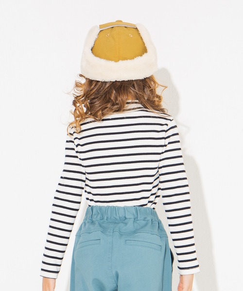 BRANSHES(ブランシェス)の「テレコハイネック長袖Tシャツ(Tシャツ/カットソー・キッズ・ブラウン/オフホワイト/その他/ブラック/ベージュ・140cm/150cm/80cm/90cm/110cm/100cm/120cm/130cm)」の17枚目の写真