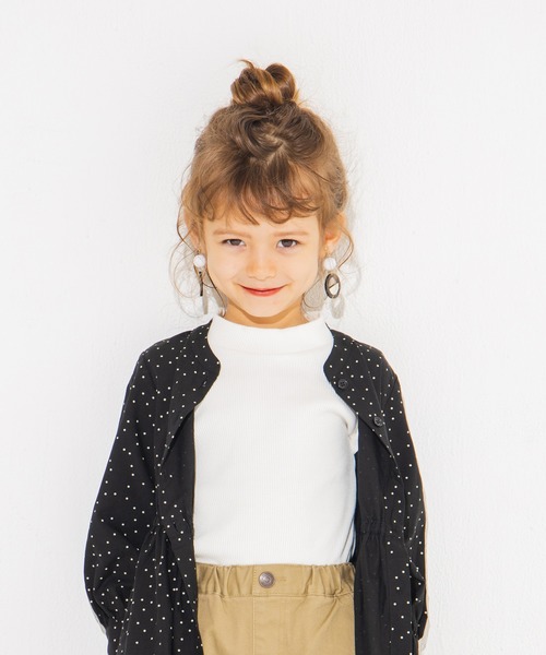 BRANSHES(ブランシェス)の「テレコハイネック長袖Tシャツ(Tシャツ/カットソー・キッズ・ブラウン/オフホワイト/その他/ブラック/ベージュ・140cm/150cm/80cm/90cm/110cm/100cm/120cm/130cm)」の18枚目の写真