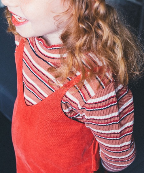 BRANSHES(ブランシェス)の「テレコハイネック長袖Tシャツ(Tシャツ/カットソー・キッズ・ブラウン/オフホワイト/その他/ブラック/ベージュ・140cm/150cm/80cm/90cm/110cm/100cm/120cm/130cm)」の19枚目の写真