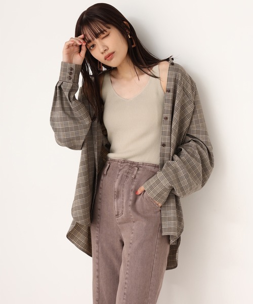 one after another NICE CLAUP（ワンアフターアナザーナイスクラップ）の「ニットタンク（ニット/セーター・レディース・ベージュ/ブラウン/ピンク/アイボリー・FREE）」の19枚目の写真