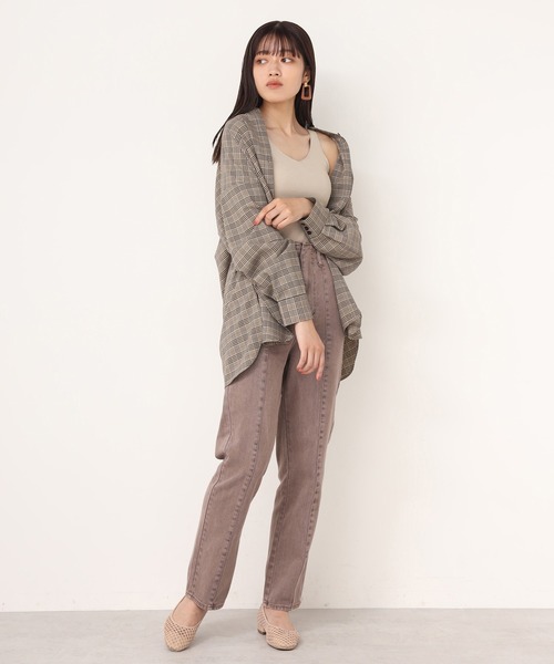 one after another NICE CLAUP（ワンアフターアナザーナイスクラップ）の「ニットタンク（ニット/セーター・レディース・ベージュ/ブラウン/ピンク/アイボリー・FREE）」の21枚目の写真