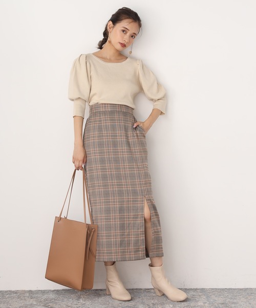 one after another NICE CLAUP（ワンアフターアナザーナイスクラップ）の「シンプルスクエアバッグ（トートバッグ・レディース・ブラック/モカ/キャメル/シルバー/アイボリー・FREE）」の13枚目の写真