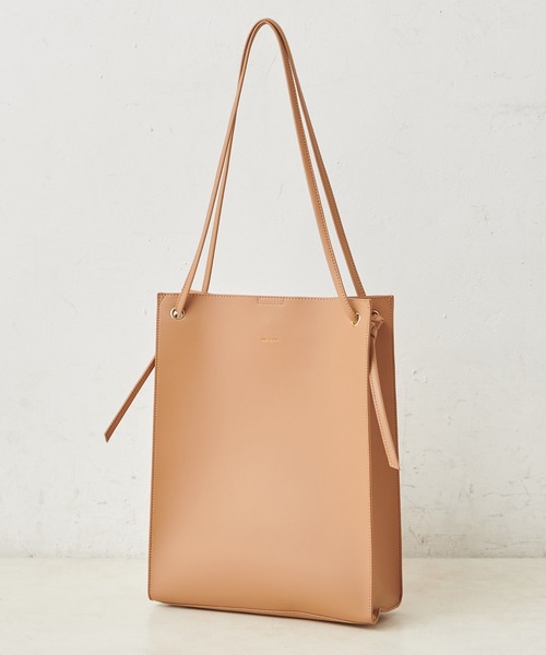 one after another NICE CLAUP（ワンアフターアナザーナイスクラップ）の「シンプルスクエアバッグ（トートバッグ・レディース・ブラック/モカ/キャメル/シルバー/アイボリー・FREE）」の15枚目の写真