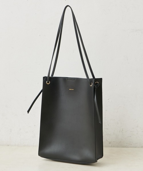 one after another NICE CLAUP（ワンアフターアナザーナイスクラップ）の「シンプルスクエアバッグ（トートバッグ・レディース・ブラック/モカ/キャメル/シルバー/アイボリー・FREE）」の17枚目の写真