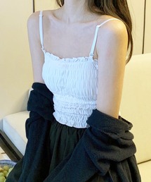 STYLEBLOCK | 立体パッド付きストラップ取り外し可能ノンワイヤーキャミソール(キャミソール)