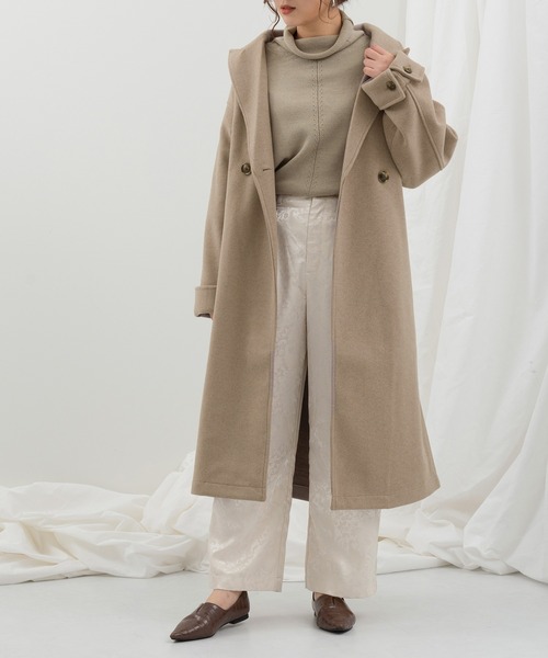 Ambre Neige（アンブルネージュ）の「オーバーコート／【WEB/EC限定商品】（チェスターコート・レディース・ダークブラウン/モカ・FREE）」の12枚目の写真