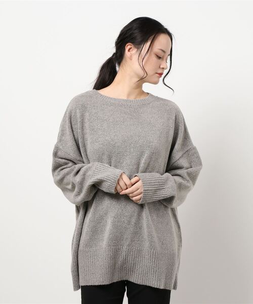 KOBE LETTUCE（コウベレタス）の「オーバーニットトップス+アームウォーマーセット（ニット/セーター・レディース・ライトグレー/ピンク/モカ・FREE）」の13枚目の写真