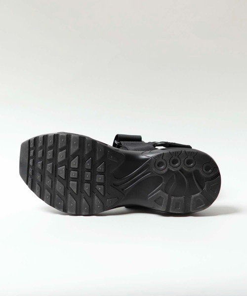 UNION STATION（ユニオンステーション）の「【エアクッション内蔵】ボリュームソール/スポーツサンダル/ストラップベルトスニーカー（サンダル・メンズ・ブラック・M/L）」の8枚目の写真