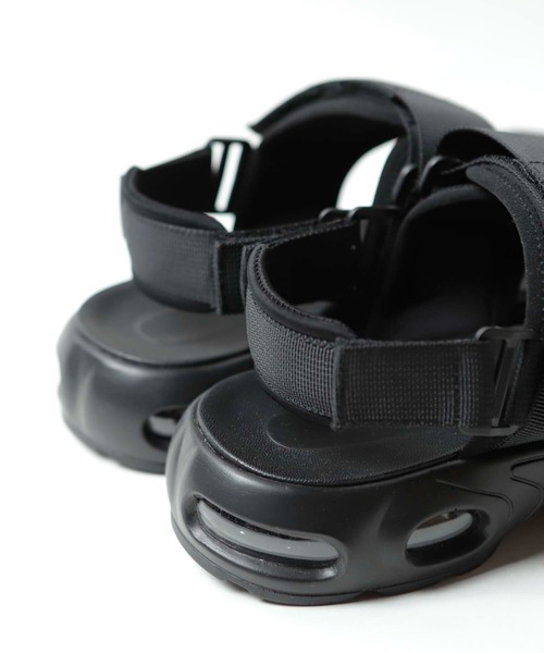 UNION STATION（ユニオンステーション）の「【エアクッション内蔵】ボリュームソール/スポーツサンダル/ストラップベルトスニーカー（サンダル・メンズ・ブラック・M/L）」の9枚目の写真