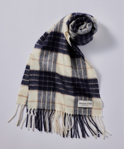 セール】【Johnstons】 100%ピュアカシミヤストールマフラー 100