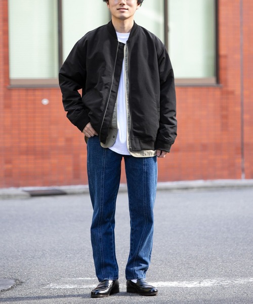 ITEMS URBANRESEARCH(アイテムズ アーバンリサーチ)の「エステルウェザー総裏MA-1(その他アウター・メンズ・ベージュ/ピンク/ブラック/カーキ・LARGE/MEDIUM)」の11枚目の写真