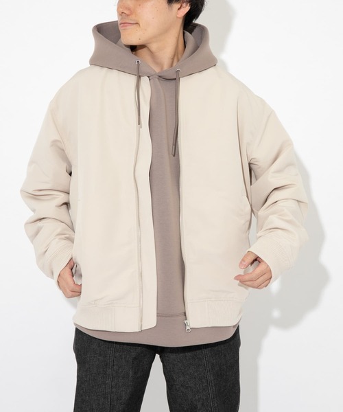 ITEMS URBANRESEARCH(アイテムズ アーバンリサーチ)の「エステルウェザー総裏MA-1(その他アウター・メンズ・ベージュ/ピンク/ブラック/カーキ・LARGE/MEDIUM)」の21枚目の写真