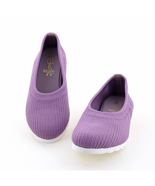 あしながおじさん(アシナガオジサン)の「足が痛くならないニットフラットシューズ /あしながおじさん(スリッポン・レディース・シルバー/ブラック/ベージュ/ラベンダー・22.5cm/24.5cm/23.0cm/23.5cm/24.0cm)」の18枚目の写真