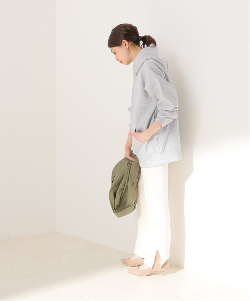 SLOBE IENA（スローブイエナ）の「【THE NORTH FACE/ノースフェイス】Tech Air Sweat Wide フードパーカー【洗濯機洗い可】（パーカー・レディース・チャコールグレー/グレー/ブラック・38）」の8枚目の写真