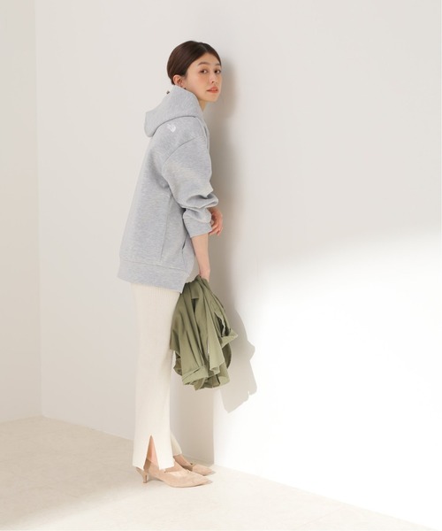 SLOBE IENA（スローブイエナ）の「【THE NORTH FACE/ノースフェイス】Tech Air Sweat Wide フードパーカー【洗濯機洗い可】（パーカー・レディース・チャコールグレー/グレー/ブラック・38）」の9枚目の写真