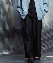 MAISON SPECIAL | 《ユニセックスアイテム》バブリー2タックイージープライムワイドパンツ 【MAISON SPECIAL/メゾンスペシャル】■セットアップ対応■(スラックス)