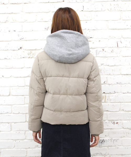 Kastane(カスタネ)の「【Kastane】ニットフード付きダウン(ダウンジャケット/コート・レディース・ブラック/グレー/キャメル・FREE)」の21枚目の写真