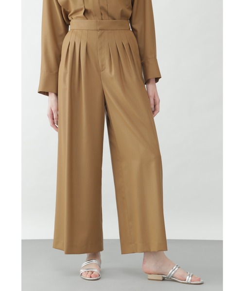 BOSCH（ボッシュ）の「Ｔ／Ｗチンツセットアップワイドパンツ（その他パンツ・レディース・ブラウン/ベージュ・38/40/36）」の2枚目の写真