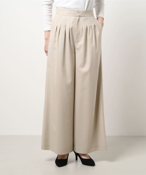 BOSCH（ボッシュ）の「Ｔ／Ｗチンツセットアップワイドパンツ（その他パンツ・レディース・ブラウン/ベージュ・38/40/36）」の16枚目の写真